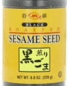 JFC Sesame Seeds Black Roasted, 8 Ounce (Pack of 3)