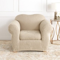 Sure Fit Stretch Jacquard Damask Chair Cover Sure Fit Stretch Jacquard Damask Chair Cover
