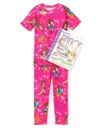 After a day of running around and a before-bed bath, she'll snuggle with you on the couch in these printed pajamas and read the favorite book Fancy Nancy. After a day of running around and a before-bed bath, she'll snuggle with you on the couch in these printed pajamas and read the favorite book Fancy Nancy.