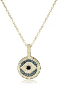 Judith Ripka Lucky Small Evil Eye Pendant Necklace on Chain Necklace Judith Ripka Lucky Small Evil Eye Pendant Necklace on Chain Necklace