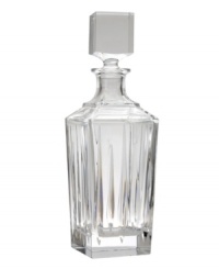As stylish as its name implies, the Soho decanter helps you tend bar with chic sophistication. Deep vertical cuts and a bold, square stopper enhance already-dazzling crystal from Reed & Barton. As stylish as its name implies, the Soho decanter helps you tend bar with chic sophistication. Deep vertical cuts and a bold, square stopper enhance already-dazzling crystal from Reed & Barton.