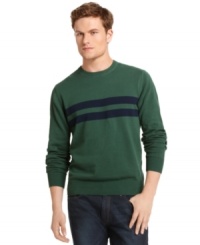 Stripes add interest to this versatile basic from Izod. Stripes add interest to this versatile basic from Izod.