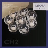 Mikasa: Set of 8 - Encore Votive Holders - White Mikasa: Set of 8 - Encore Votive Holders - White