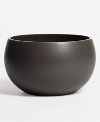 With a powdery matte finish and clean modern shape, this medium bowl from renowned designer Vera Wang brings minimalism to the table with chic style. In soft, natural graphite, it's perfect for coordinating with any decor. With a powdery matte finish and clean modern shape, this medium bowl from renowned designer Vera Wang brings minimalism to the table with chic style. In soft, natural graphite, it's perfect for coordinating with any decor.