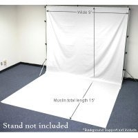 Chromakey White Muslin Screen 9x15 (feet) Chromakey White Muslin Screen 9x15 (feet)