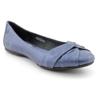 Born Women's Lilly Leather Flat in Blue Born Women's Lilly Leather Flat in Blue
