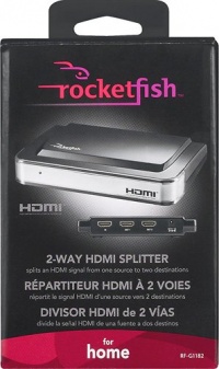 Rocketfish Rf-g1182 2-Way HDMI Splitter Rocketfish Rf-g1182 2-Way HDMI Splitter