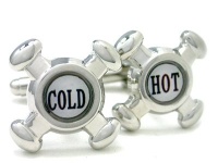 Fun Hot & Cold Faucet Cufflinks Gift Boxed Fun Hot & Cold Faucet Cufflinks Gift Boxed