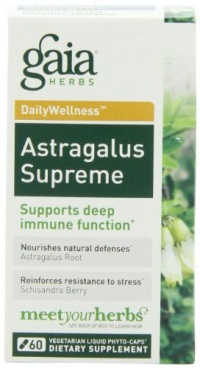 Gaia Herbs Astragalus Supreme, 60 Liquid Phyto-Capsules Gaia Herbs Astragalus Supreme, 60 Liquid Phyto-Capsules