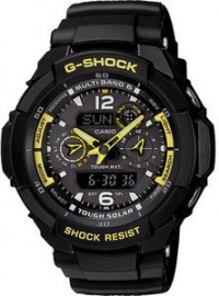 Casio Men's GW3500B-1A G-Shock Aviator Series Analog-Digital Black and Yellow Watch Casio Men's GW3500B-1A G-Shock Aviator Series Analog-Digital Black and Yellow Watch
