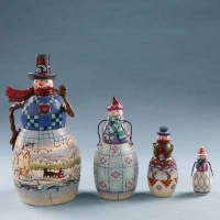 Jim Shore Heartwood Creek Nesting Boxes, Snowmen, Set of 4, 7-1/4-Inch Jim Shore Heartwood Creek Nesting Boxes, Snowmen, Set of 4, 7-1/4-Inch