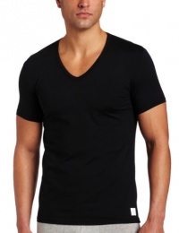 ck one Men's Micro Short Sleeve V-Neck Shirt, Black, Large ck one Men's Micro Short Sleeve V-Neck Shirt, Black, Large