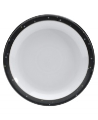 Colorful confetti shines on the Jet Skyline salad plates like bright city lights. Mix and match with Denby Jet and Jet Stripes to personalize casual tables with modern polish. In durable stoneware for sublime versatility. Colorful confetti shines on the Jet Skyline salad plates like bright city lights. Mix and match with Denby Jet and Jet Stripes to personalize casual tables with modern polish. In durable stoneware for sublime versatility.