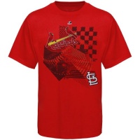 MLB Majestic St. Louis Cardinals Youth Fireball T-Shirt - Red MLB Majestic St. Louis Cardinals Youth Fireball T-Shirt - Red