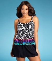Solids Skirted Swimwear Bottom Plus Size Solids Skirted Swimwear Bottom Plus Size
