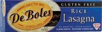 DeBoles Rice Lasagna Gluten Free -- 10 oz DeBoles Rice Lasagna Gluten Free -- 10 oz