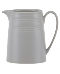 Elegance comes easy with the Fair Harbor creamer. Durable stoneware in an oyster-gray hue is half glazed, half matte and totally timeless. From the kate spade new york dinnerware collection. Elegance comes easy with the Fair Harbor creamer. Durable stoneware in an oyster-gray hue is half glazed, half matte and totally timeless. From the kate spade new york dinnerware collection.