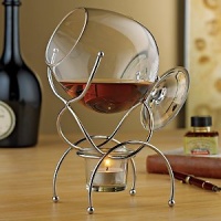 Wine Enthusiast 4-Piece Brandy Warmer Gift Set Wine Enthusiast 4-Piece Brandy Warmer Gift Set