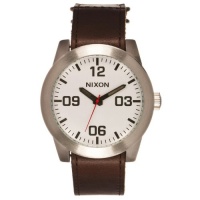 Nixon The Corporal Watch - Men's ( Silver/Brown ) Nixon The Corporal Watch - Men's ( Silver/Brown )