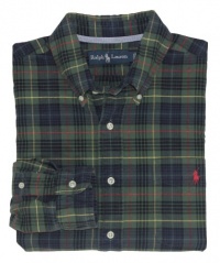 Polo Ralph Lauren Classic-Fit Green Plaid Oxford Polo Ralph Lauren Classic-Fit Green Plaid Oxford