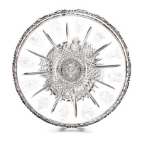 Waterford Crystal Twelve Days of Christmas Footed Cake Plate & Knife Set Waterford Crystal Twelve Days of Christmas Footed Cake Plate & Knife Set