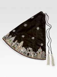 EXCLUSIVELY AT SAKS IN 50 SIZE. Renowned designer Sudha Pennathur presents this handcrafted velvet tree skirt, embroidered with the ever-classic New York skyline. HandcraftedVelvet with bead embroidery50 diam.Dry cleanImported EXCLUSIVELY AT SAKS IN 50 SIZE. Renowned designer Sudha Pennathur presents this handcrafted velvet tree skirt, embroidered with the ever-classic New York skyline. HandcraftedVelvet with bead embroidery50 diam.Dry cleanImported