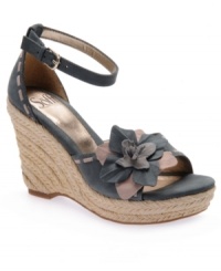A fanciful treat for summer feet. The prettiest of details - like their layered flower, dainty ankle strap and woven, jute wedge - make the Bijou sandals irresistible. A fanciful treat for summer feet. The prettiest of details - like their layered flower, dainty ankle strap and woven, jute wedge - make the Bijou sandals irresistible.