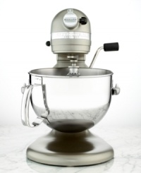 More capacity, more power, more style to satisfy your culinary needs. The KitchenAid Architect bowl-lift stand mixer is the cornerstone of any kitchen, with a new, sleek look and 10 speeds of professional mixing power that turn your countertop into a commercial-style workspace. One-year warranty, Model KP26M1XACS. Qualifies for Rebate More capacity, more power, more style to satisfy your culinary needs. The KitchenAid Architect bowl-lift stand mixer is the cornerstone of any kitchen, with a new, sleek look and 10 speeds of professional mixing power that turn your countertop into a commercial-style workspace. One-year warranty, Model KP26M1XACS. Qualifies for Rebate