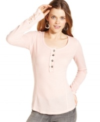 Winterize your closet with Eyeshadow's lacy update to the classic thermal top! Winterize your closet with Eyeshadow's lacy update to the classic thermal top!