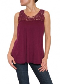 Michael Stars Crochet Drapey Tank, One Size, Boysenbery Michael Stars Crochet Drapey Tank, One Size, Boysenbery