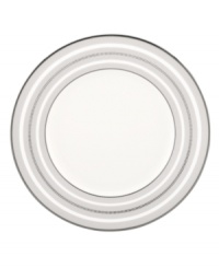 Dressed in soft grays and ribbons of platinum, the Palmetto Bay accent plate by kate spade makes your table a destination for modern elegance. Dressed in soft grays and ribbons of platinum, the Palmetto Bay accent plate by kate spade makes your table a destination for modern elegance.