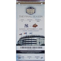 Steiner Sports MLB New York Yankees Magnetic Acrylic Ticket Paper Weight with Final Game Commemorative Ticket (6.5 x 3 x 4mm) Steiner Sports MLB New York Yankees Magnetic Acrylic Ticket Paper Weight with Final Game Commemorative Ticket (6.5 x 3 x 4mm)