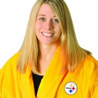 NFL Pittsburgh Steelers Yellow, One Size Cotton Robe NFL Pittsburgh Steelers Yellow, One Size Cotton Robe