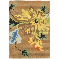Safavieh Soho Collection SOH735A Handmade Brown New Zealand Wool Area Rug, 2-Feet by 3-Feet Safavieh Soho Collection SOH735A Handmade Brown New Zealand Wool Area Rug, 2-Feet by 3-Feet