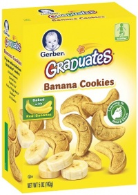 Gerber Graduates Cookies, Banana Cookies, 5-Ounce Boxes (Pack of 12) Gerber Graduates Cookies, Banana Cookies, 5-Ounce Boxes (Pack of 12)