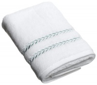 Lenox Pearl Essence Hand Towel, White & Mint Lenox Pearl Essence Hand Towel, White & Mint