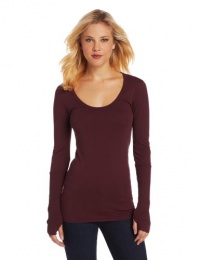 Alternative Women's Scoop Neck Tee With Rib Sleeve Alternative Women's Scoop Neck Tee With Rib Sleeve