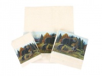 Avanti Black Bear Lodge 3-Piece Towel Set Avanti Black Bear Lodge 3-Piece Towel Set