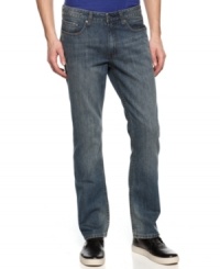 Open up your wardrobe to classic jean style with these boot-cut jeans from Kenneth Cole Reaction. Open up your wardrobe to classic jean style with these boot-cut jeans from Kenneth Cole Reaction.