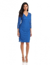 Adrianna Papell Women's Scallop Edge Dress