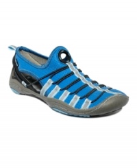 Make a splash in the great outdoors with Jambu's Watertubug water shoes! Built tough and lightweight with a breathable design and extra-flexible sole. Make a splash in the great outdoors with Jambu's Watertubug water shoes! Built tough and lightweight with a breathable design and extra-flexible sole.