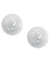 Stay on trend in playful shapes. Giani Bernini's textured stud earrings feature a fun dome shape in sterling silver. Approximate diameter: 1/3 inch. Stay on trend in playful shapes. Giani Bernini's textured stud earrings feature a fun dome shape in sterling silver. Approximate diameter: 1/3 inch.