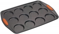 Rachael Ray Oven Lovin' Non-Stick 12-Cup Whoopie Pie Pan, Orange Rachael Ray Oven Lovin' Non-Stick 12-Cup Whoopie Pie Pan, Orange