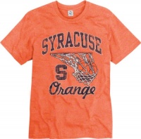 Syracuse Orange Orange Grande Basketball Ring Spun T-Shirt Syracuse Orange Orange Grande Basketball Ring Spun T-Shirt