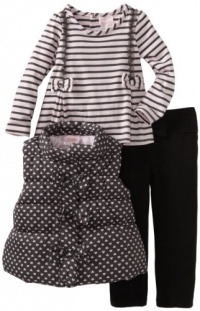 Nannette Baby-girls Infant 3 Piece Vest Set, Grey, 24 Months Nannette Baby-girls Infant 3 Piece Vest Set, Grey, 24 Months