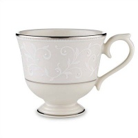 Lenox Pearl Innocence Platinum Banded Ivory China Cup Lenox Pearl Innocence Platinum Banded Ivory China Cup