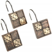 Popular Bath Zambia Shower Curtain Hooks, Set of 12 Popular Bath Zambia Shower Curtain Hooks, Set of 12