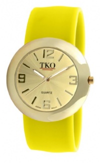 TKO ORLOGI Women's TK614-GYL Gold Slap Metal Yellow Watch TKO ORLOGI Women's TK614-GYL Gold Slap Metal Yellow Watch