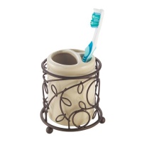 InterDesign Twigz Toothbrush Holder, Bronze/Vanilla InterDesign Twigz Toothbrush Holder, Bronze/Vanilla