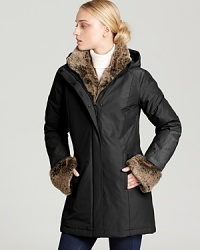 With raglan sleeves and a subtle A-line silhouette, WOOLRICH JOHN RICH & BROS. Westminster parka lends classic style with covetable details. Faux fur cuffs come on and off on a whim. With raglan sleeves and a subtle A-line silhouette, WOOLRICH JOHN RICH & BROS. Westminster parka lends classic style with covetable details. Faux fur cuffs come on and off on a whim.
